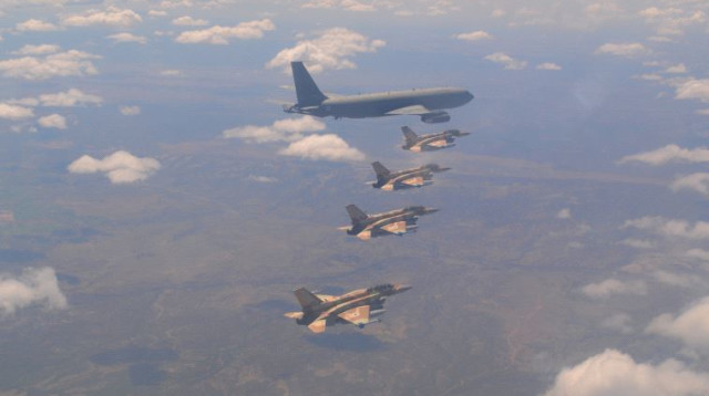 תרגיל חיל האוויר בארה"ב (צילום: דובר צה"ל)