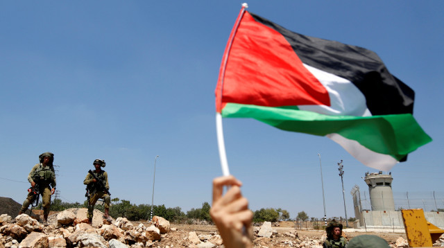 דגל פלסטין (צילום: רויטרס)