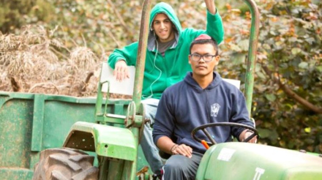 תלמידים במקווה ישראל  (צילום: כפיר בולוטין)