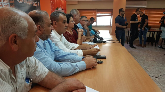 מסיבת העיתונאים מפלגת בל''ד (צילום: דוברות בל"ד)