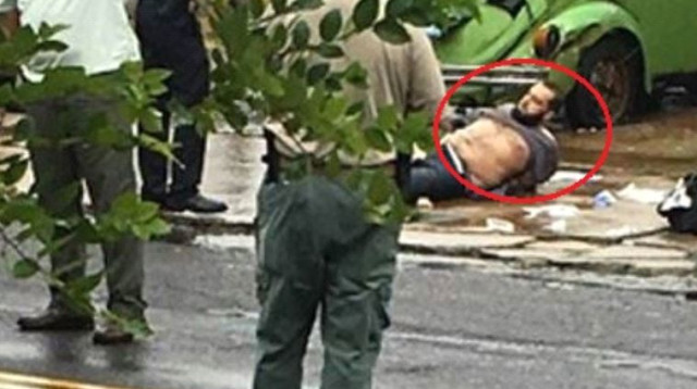 מעצר המחבל בניו יורק (צילום: מסך)