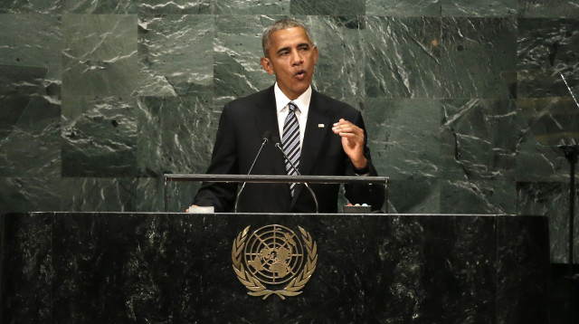 ברק אובמה בעצרת האו"ם (צילום: רויטרס)