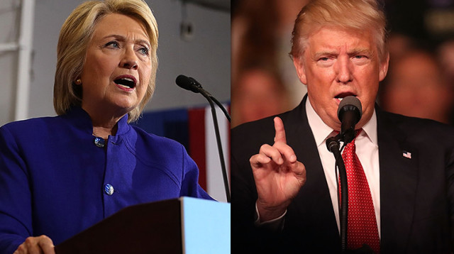 דונלד טראמפ, הילרי קלינטון (צילום: Getty images)