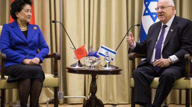 ראובן (רובי) ריבלין וסגנית ראש ממשלת סין (צילום: הדס פרוש, פלאש 90)