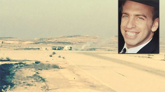 אוהד כהן נוב, זירת התרסקות מטוס הסופה (צילום: באדיבות המשפחה)