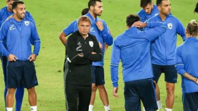 האימון המסכם בטדי. נבחרת ישראל (צילום: דני מרון)