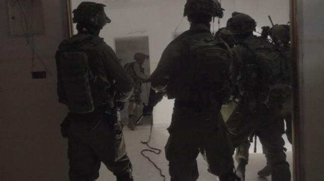 כוחות צה"ל בעת הריסת בית מחבל (צילום: דובר צה"ל)