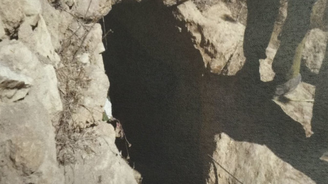 המנהרה שחפרו תושבי טייבה לאיו"ש (צילום: תקשורת שב"כ)