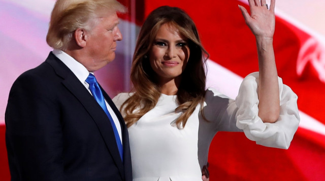 מלניה ודונלד טראמפ (צילום: רויטרס)