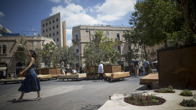כיכר ציון  (צילום: יונתן סינדל, פלאש 90)