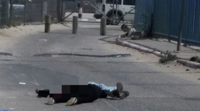 אח ואחות נורו במחסום קלנדיה לאחר ששלפו סכין (צילום: רשתות חברתיות)