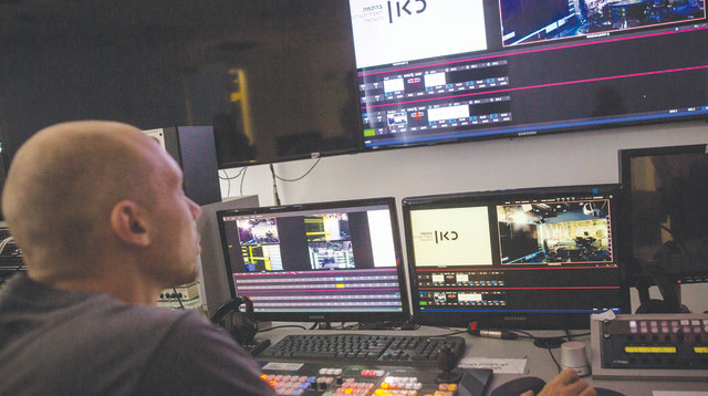 אולפני "כאן" - תאגיד השידור (צילום: מרים אלסטר, פלאש 90)