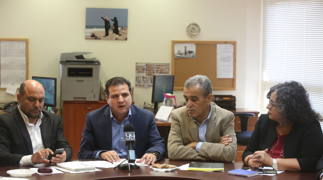 ח"כים של הרשימה המשותפת (צילום: מרק ישראל סלם)