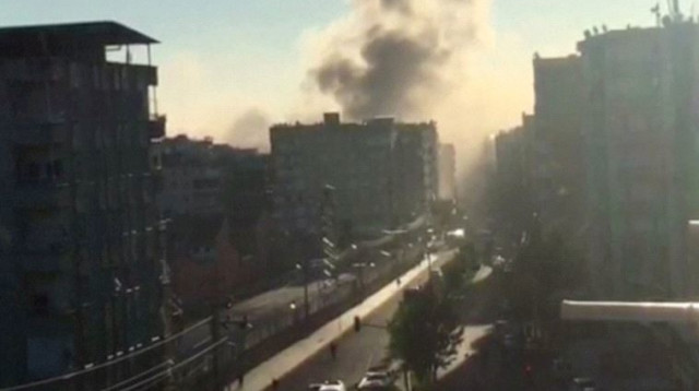 פיצוץ בדיארבקיר בטורקיה (צילום: רויטרס)