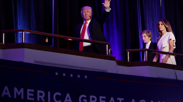 דונלד טראמפ, נאום הניצחון (צילום: Getty images)