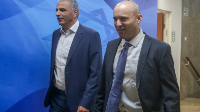 נפתלי בנט ומשה כחלון (צילום: מרק ישראל סלם)