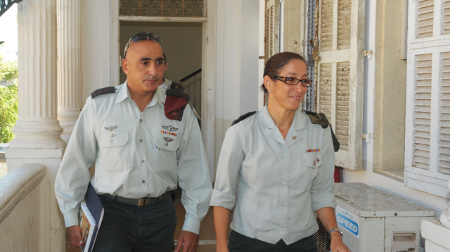 אל"מ מאיה הלר, אב בית הדין במשפט אלאור אזריה (צילום: אבשלום ששוני)