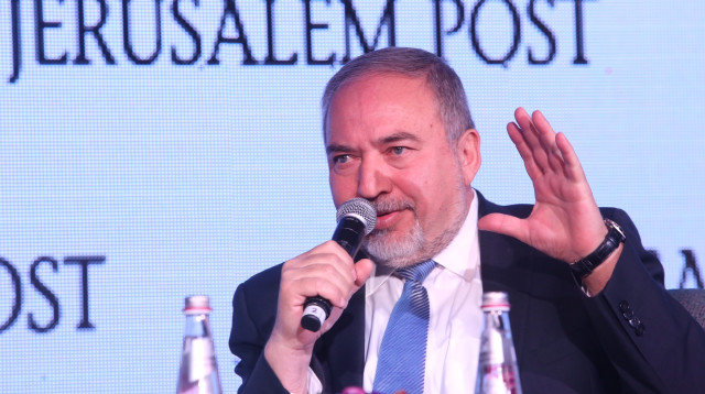 אביגדור ליברמן, כנס הדיפלומטים של הג'רוזלם פוסט (צילום: מרק ישראל סלם)