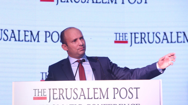 נפתלי בנט, כנס הדיפלומטים של הג'רוזלם פוסט (צילום: מרק ישראל סלם)