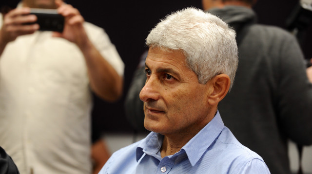 דוד יוסף, ראש עיריית אור יהודה לשעבר בבית המשפט (צילום: אבשלום ששוני)