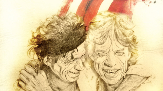 מיק ג'אגר וקית' ריצ'רדס, איור (צילום: איור: נעמי ליס־מיברג)