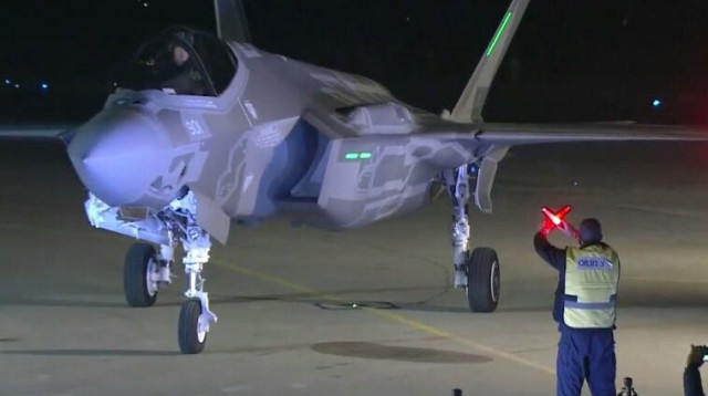 מטוס ה-F35 בישראל (צילום: נועם אמיר)