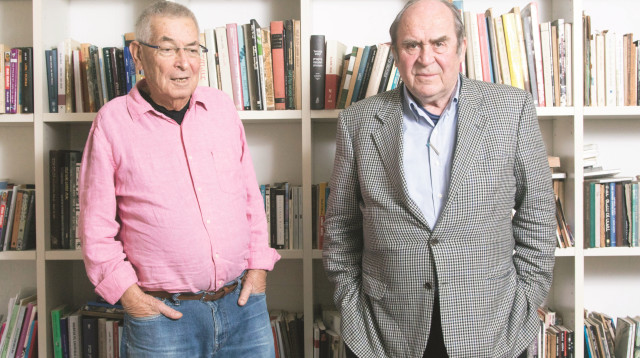 יצחק נוי ויצחק לבני (צילום: יוסי אלוני)