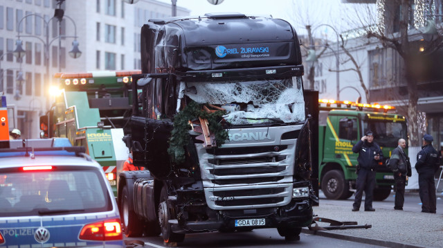 זירת פיגוע הדריסה בברלין (צילום: Getty images)
