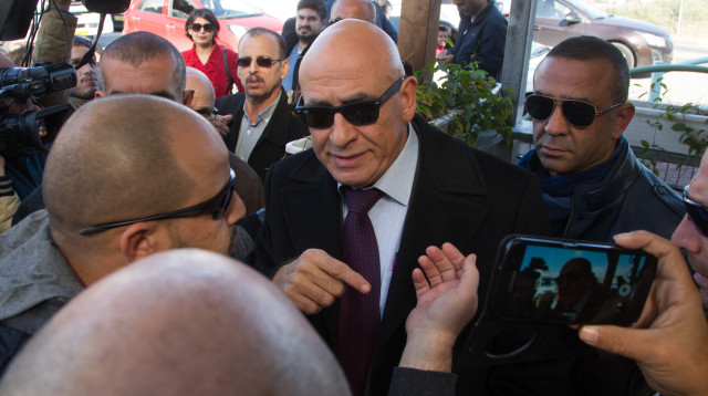 חבר הכנסת באסל גטאס לפני החקירה המשטרתית (צילום: ניר קידר)