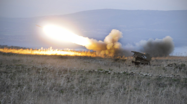 טילים מסוג MLRS בשימוש צה"ל (צילום: דובר צה"ל)