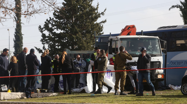 פיגוע דריסה בארמון הנציב בירושלים (צילום: מרק ישראל סלם)