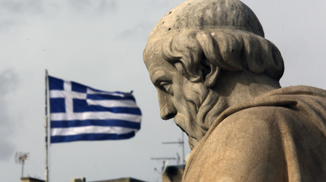 פסל של הפילוסוף היווני אפלטון (צילום: רויטרס)