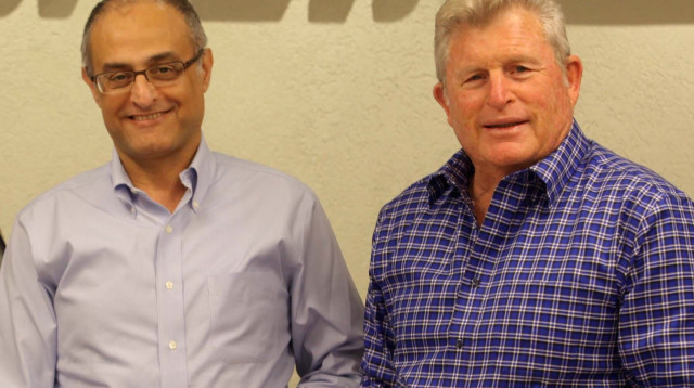 יורם יאיר ודוד מימון (צילום: סיוון פרג')