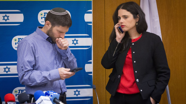 איילת שקד ובצלאל סמוטריץ' (צילום: פלאש 90)