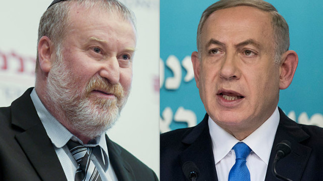 בנימין נתניהו, אביחי מנדלבליט (צילום: פלאש 90)