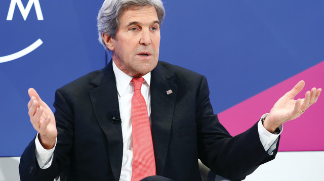 ג'ון קרי בפורום הכלכלי בדאבוס (צילום: רויטרס)