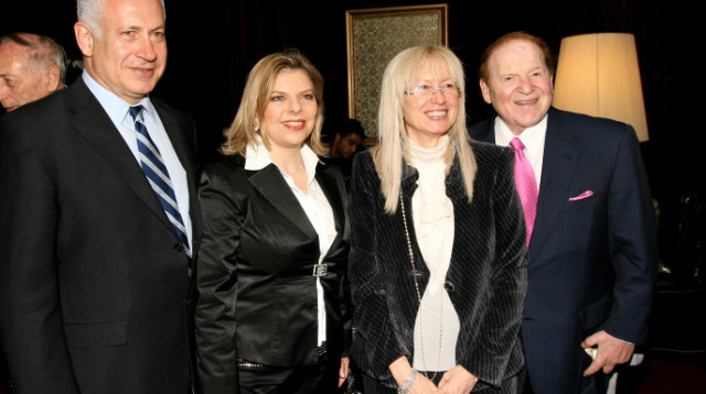 שלדון אדלסון ובנימין נתניהו (צילום: פלאש 90)