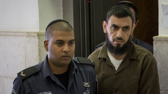  חאלד קוטינה, המחבל שרצח את שלום שרקי ז"ל (צילום: יונתן זינדל, פלאש 90)