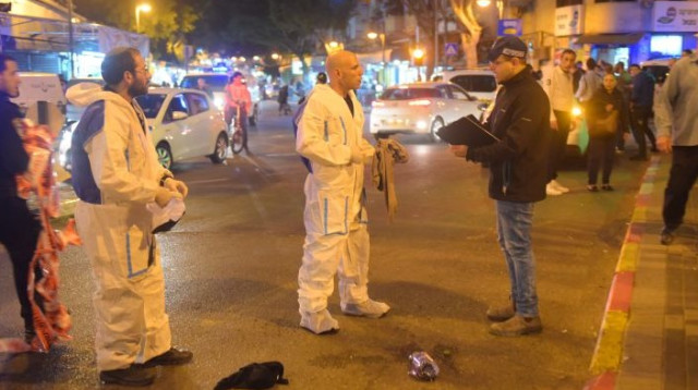 פיגוע בפתח תקווה (צילום: אבשלום ששוני)