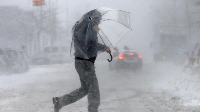 שלג בניו יורק (צילום: רויטרס)