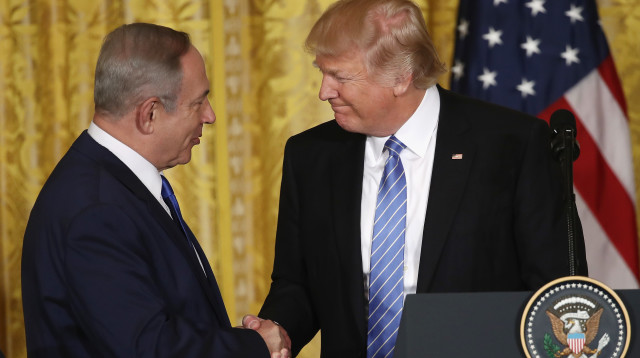דונלד טראמפ, בנימין נתניהו (צילום: Getty images)