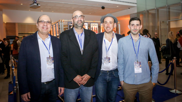 דרור שאייר, רנדל ויין, ניר ברזילי ורפי רוזנפלד (צילום: שלומי יוסף)