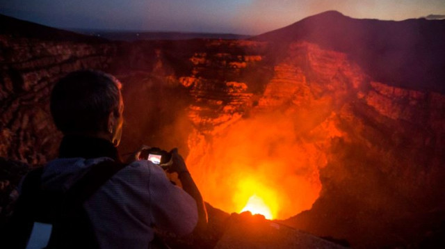 הר הגעש מסאיה בניקרגואה (צילום: AFP)