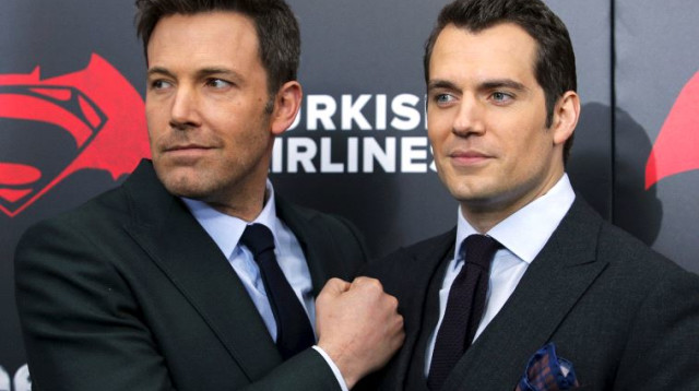 באטמן נגד סופרמן. הנרי קאביל, בן אפלק (צילום: רויטרס)