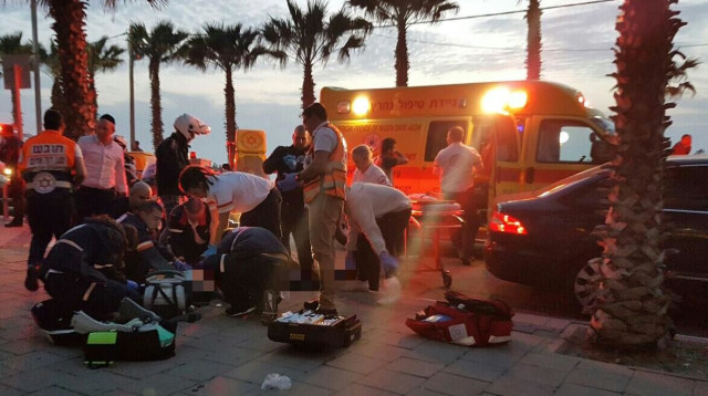 החיסול בבת ים (צילום: דוברות מד"א)