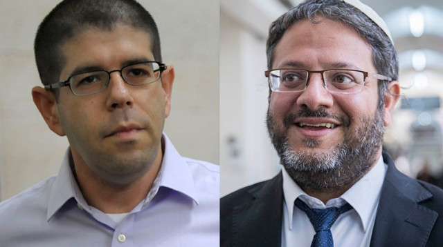 איתמר בן גביר, יריב אופנהיימר (צילום: פלאש 90)