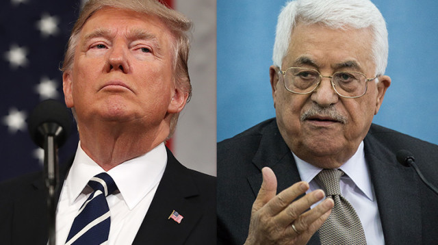 אבו מאזן, דונלד טראמפ (צילום: Getty images,פלאש 90)