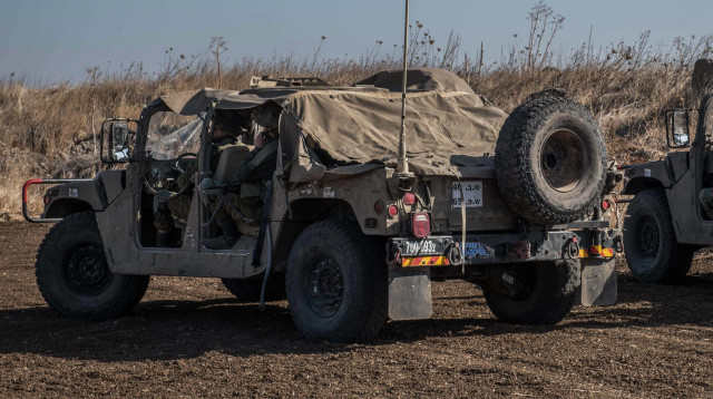 רכב השייך לצה"ל, ארכיון (צילום: באסל עווידאת, פלאש 90)