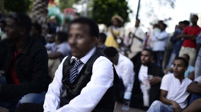 מסתננים בדרום תל אביב (צילום: תומר נויברג, פלאש 90)