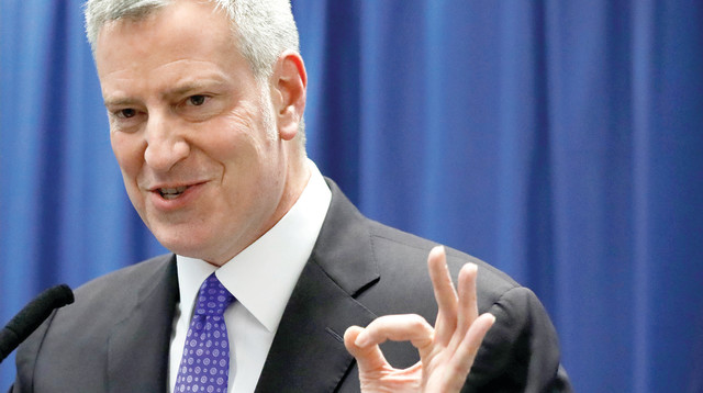 ביל דה בלאזיו (צילום: רויטרס)